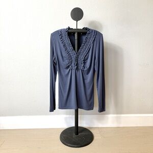 Banana Republic Factory Purple Long Sleeve Top